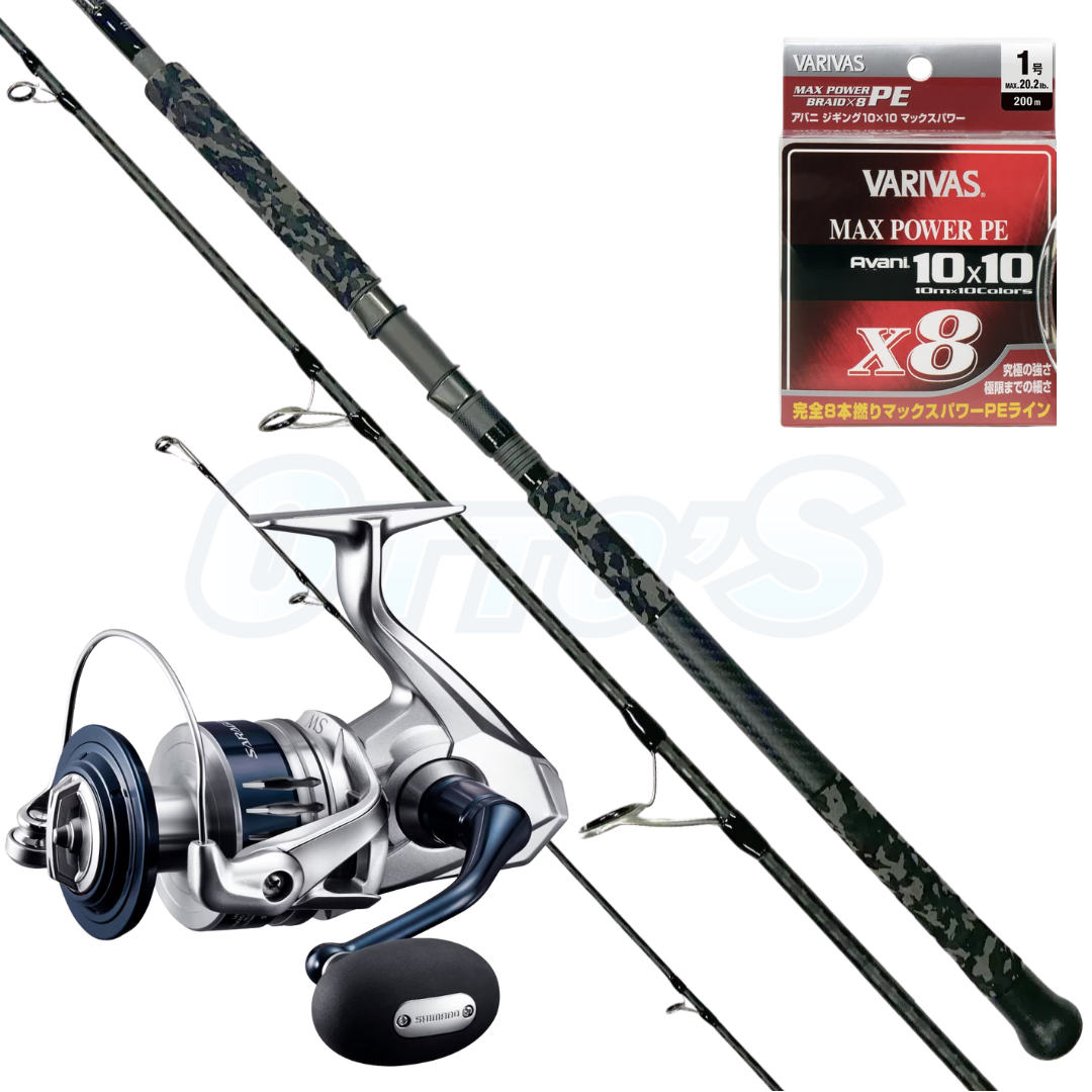 Shimano Saragosa & Bone Ocean Thug PE6 Topwater Casting Combo