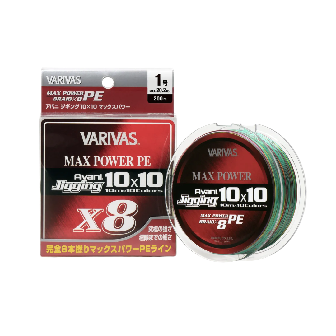 Varivas Avani Max Power Jigging 10x10 PEx8 400m Fishing Braid