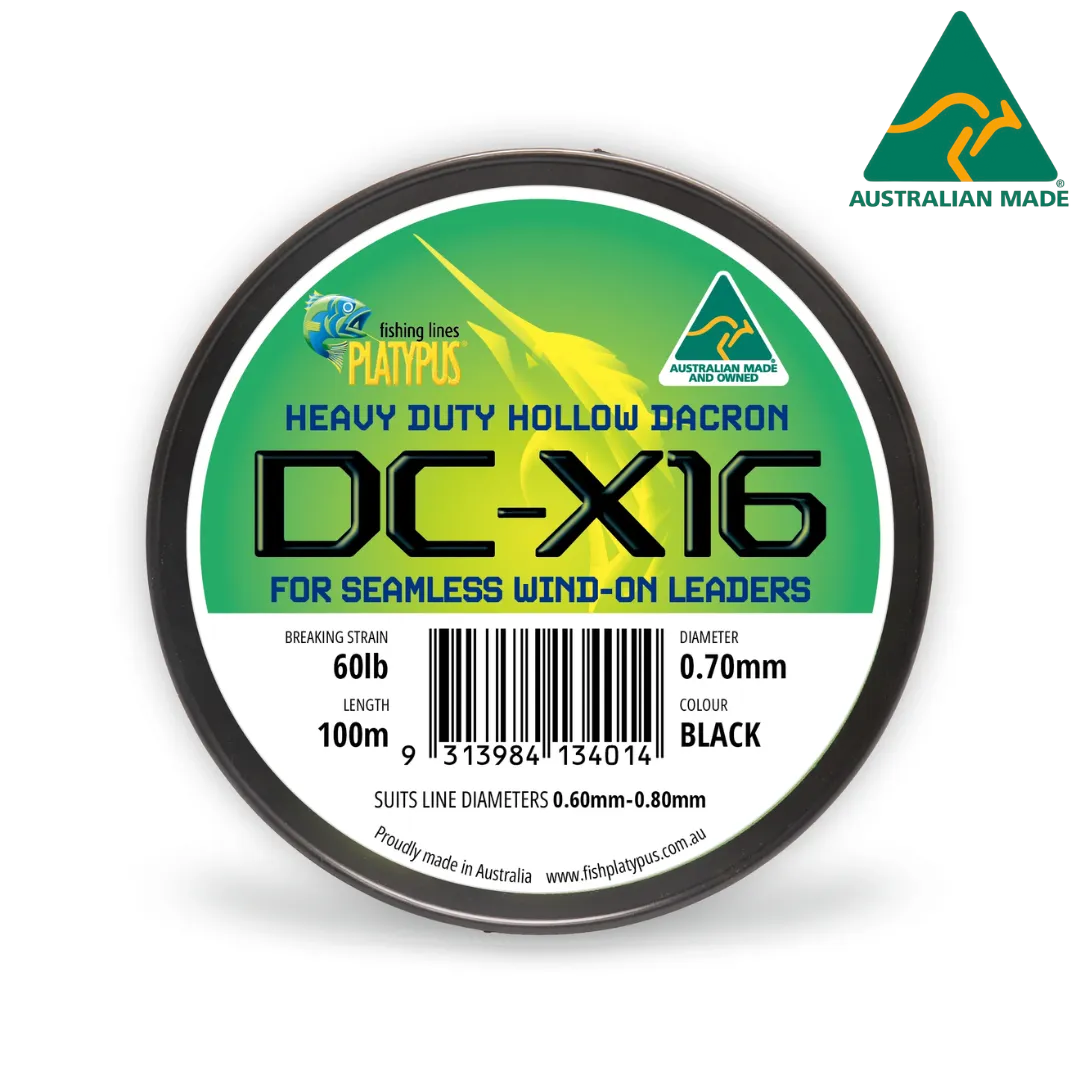 Platypus DC-X16 100m Black Dacron Fishing Line