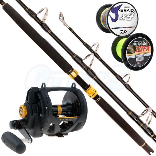 Penn Ocean Assassin II & Squall 37kg Game Fishing Combo