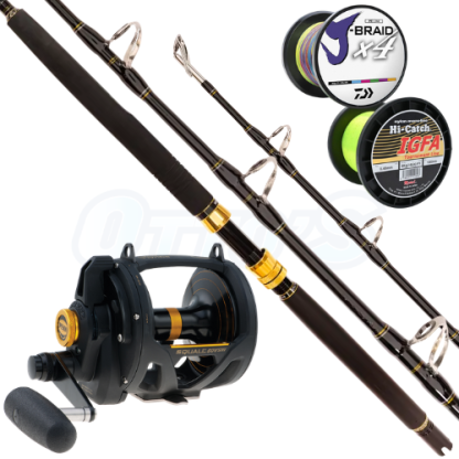 Penn Ocean Assassin II & Squall 37kg Game Fishing Combo
