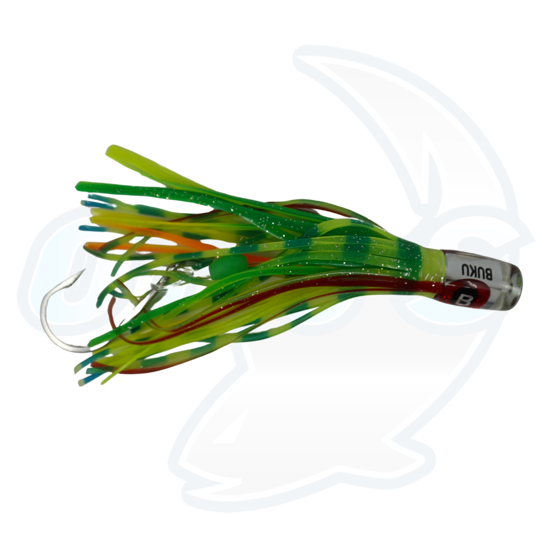 Buku Rezy Heads 6" 50g Rigged Skirted Trolling Lure