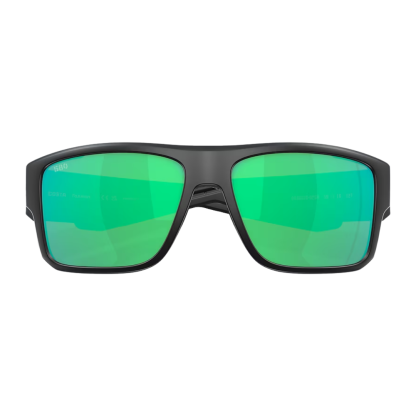 Costa Del Mar Taxman Matte Black Sunglasses with Green Polarised Lenses