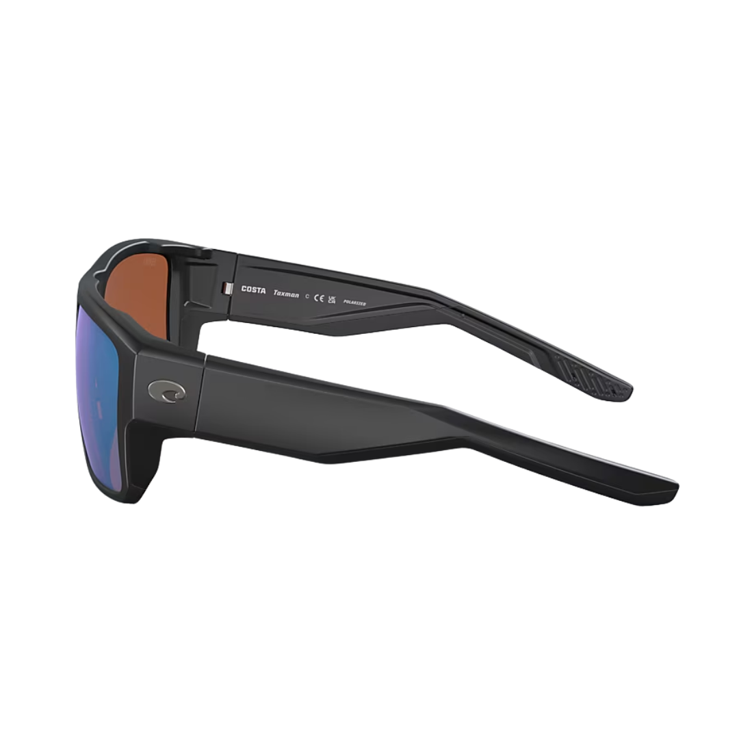 Costa Del Mar Taxman Matte Black Sunglasses with Green Polarised Lenses