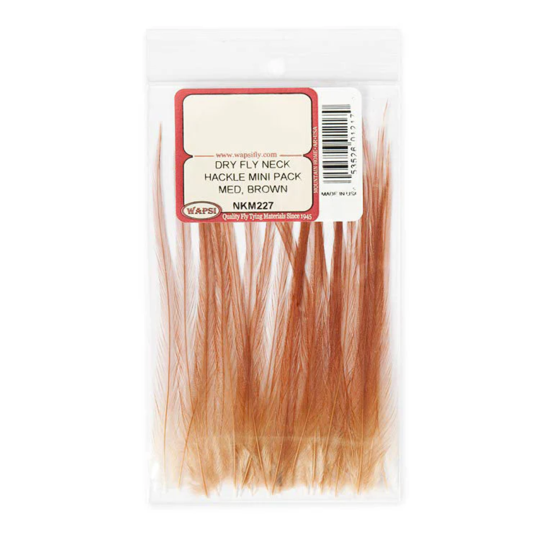 Wapsi Dry Fly Neck Hackle Mini Pack Size Medium