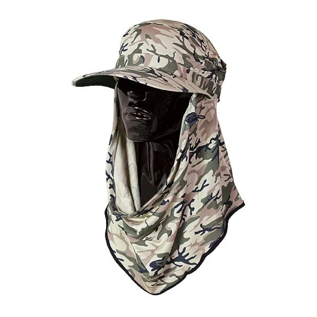 Sun Protection Adapt-A-Cap Hibiscus Pink Frillneck Style Hat