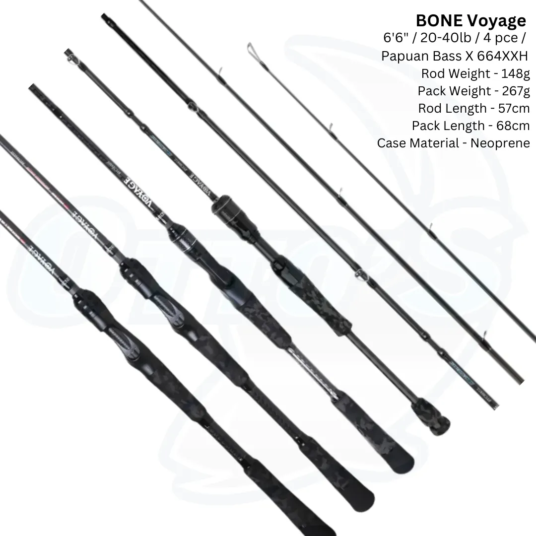 BONE VOYAGE X Baitcast Travel Rods