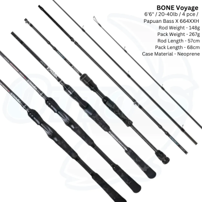 BONE VOYAGE X Baitcast Travel Rods