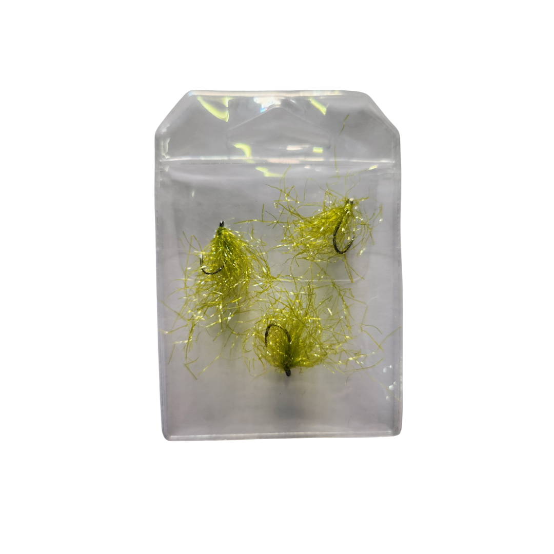 Otto's Hand Tied Weed Fly's For Blackfish / Drummer etc - 3 pack