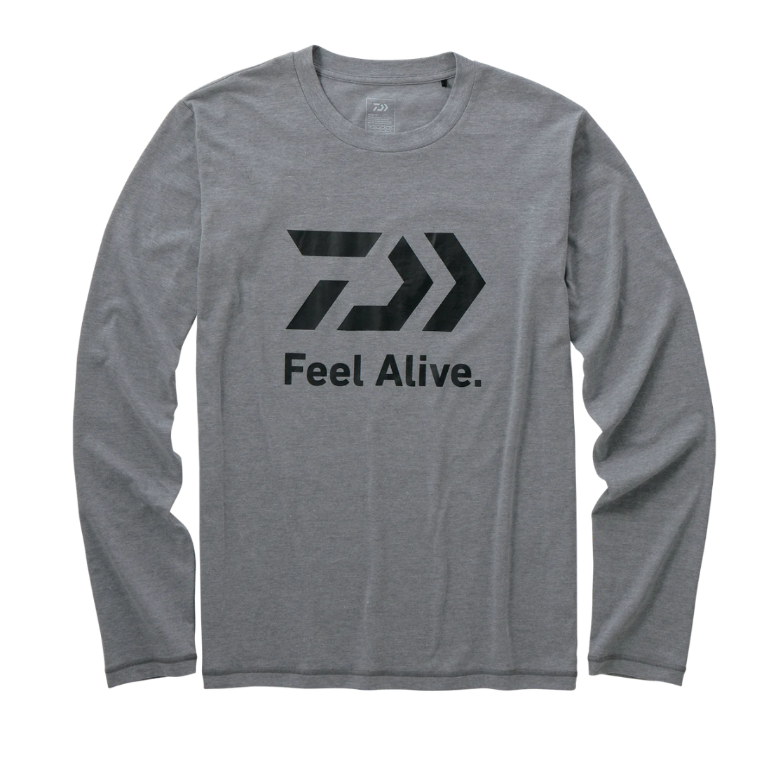 Daiwa Womens T-Shirt Size WM ~ Short Sleeve / Long Sleeve Tee ~ Grey