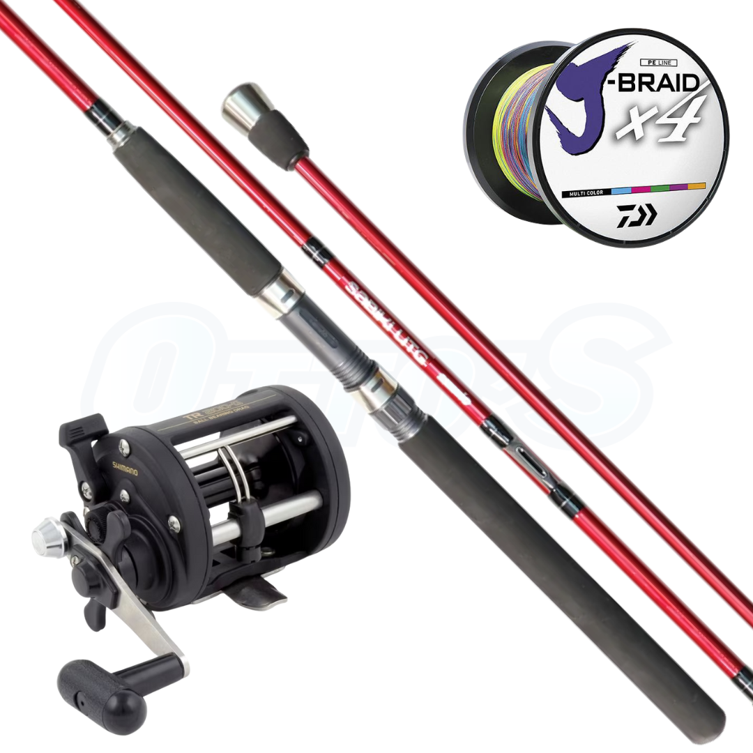 Okuma Sabiki Rod (RED) Combo With Shimano TR 200