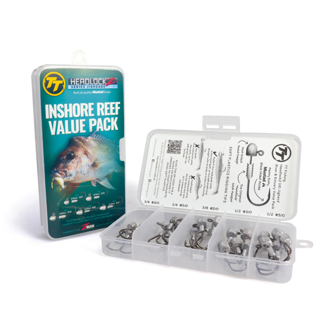 TT Fishing Jighead Flathead Value Pack