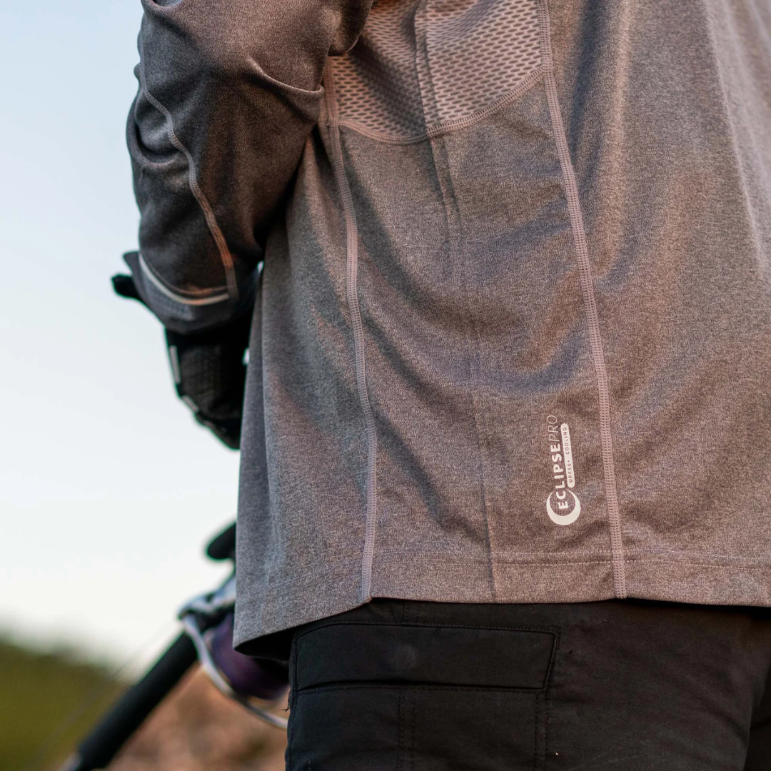 Malosi Eclipse Pro Grey Fishing Shirt 