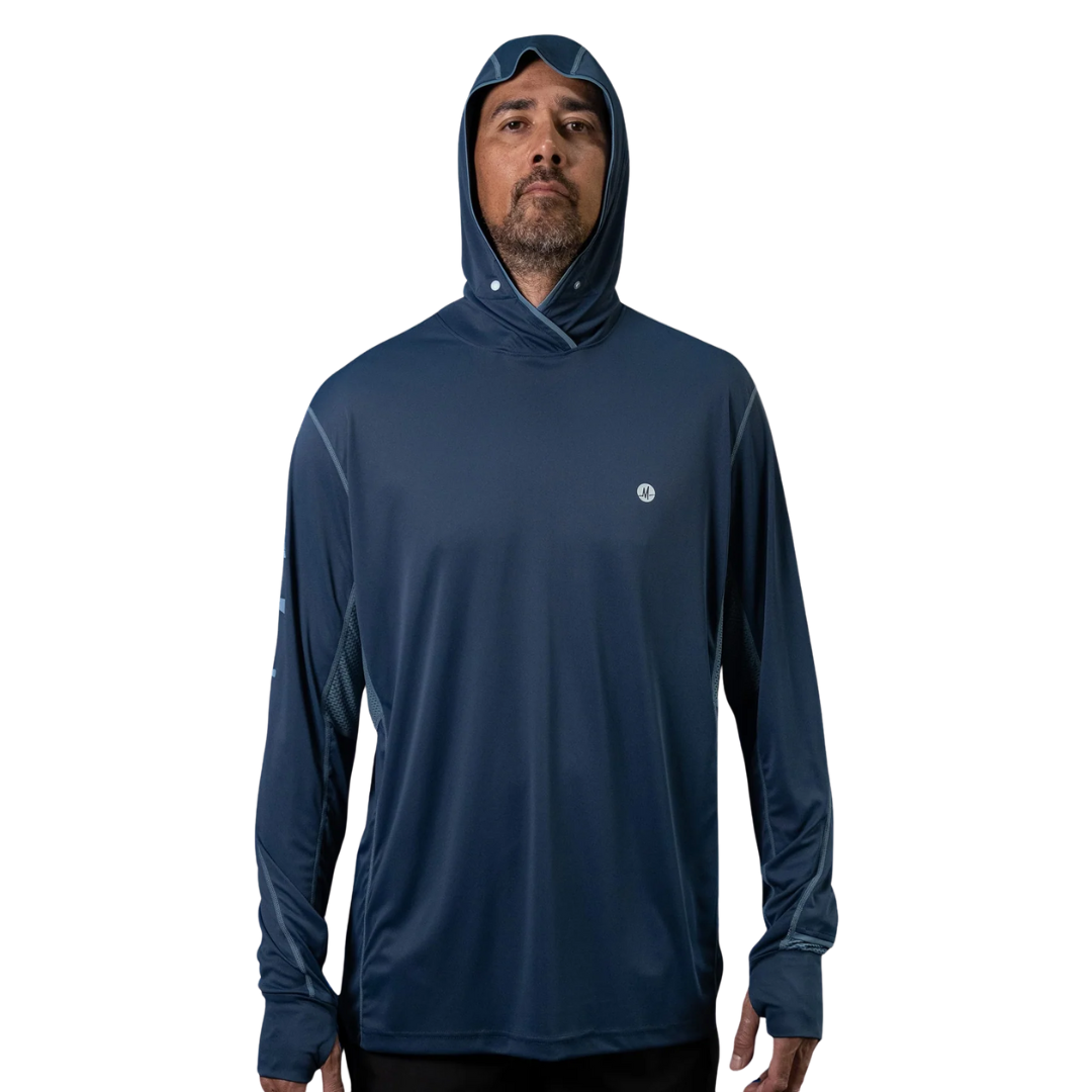 Malosi Eclipse Pro Navy Fishing Shirt 