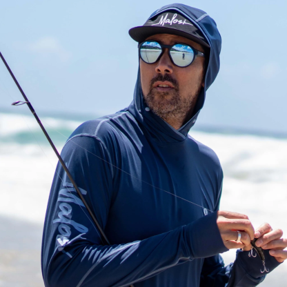 Malosi Eclipse Pro Navy Fishing Shirt 