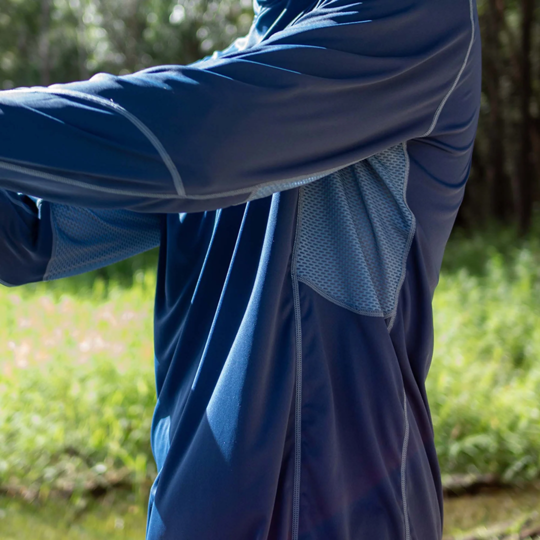 Malosi Eclipse Pro Navy Fishing Shirt 