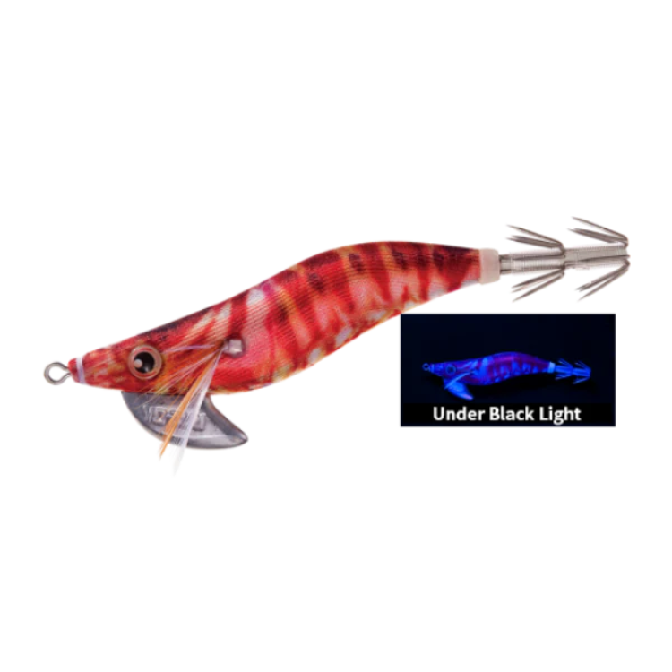 The Yo-Zuri Aurie Q 1.6 Squid Jig Cloth Wrapped