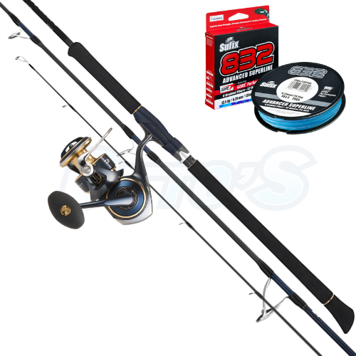 Daiwa 25 Saltiga & Saltiga LC PE4 Casting Combo