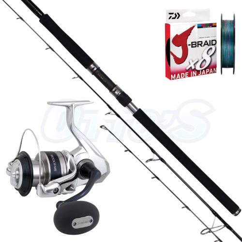 Shimano Saragosa & Wilson Venom PE4 Casting Fishing Combo 
