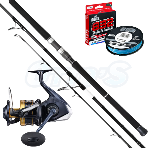 Shimano Jewel & Spheros SW PE8 Travel Casting Combo