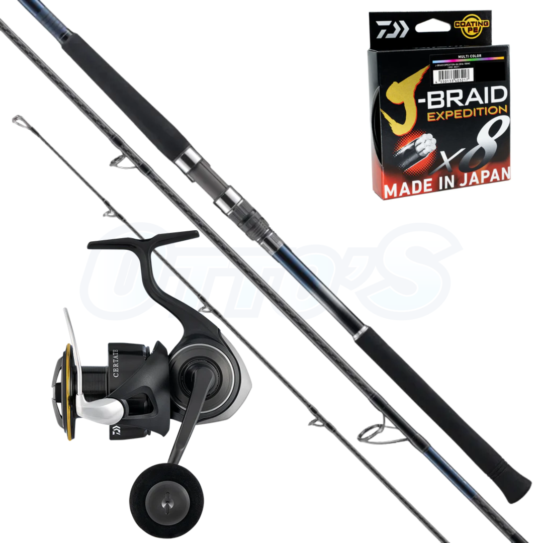 Shimano Coltsniper & Daiwa Certate HD PE3 Rockfishing Spinning Combo