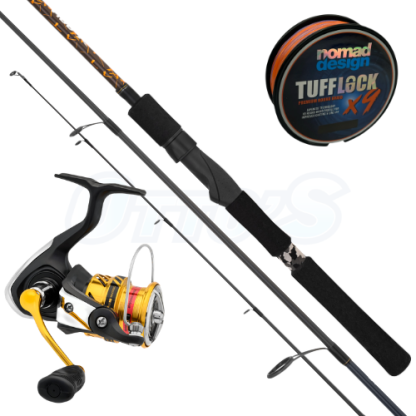 Daiwa Aird & Crossfire Ultra Light Spinning Fishing Combo