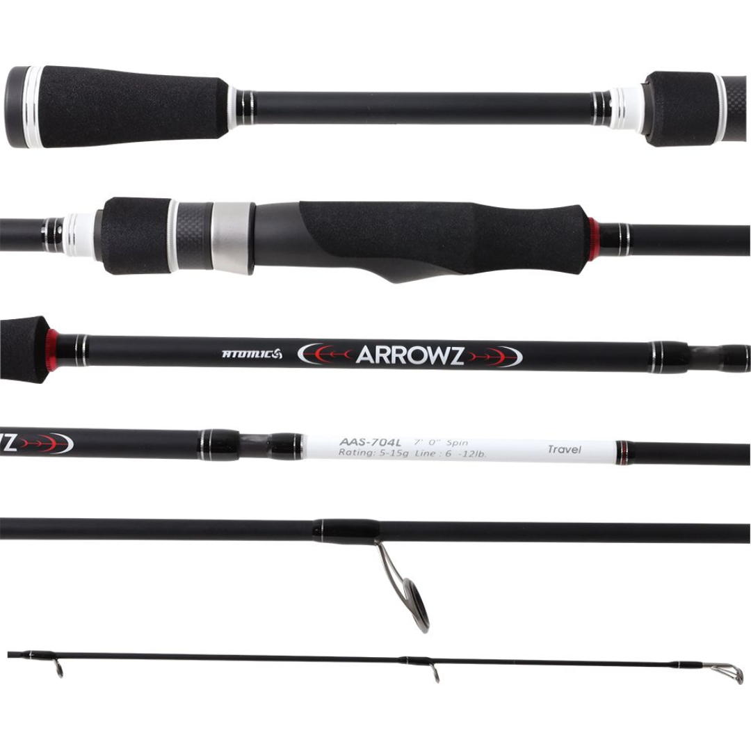 Atomic Arrows Travel Spinning Fishing Rods