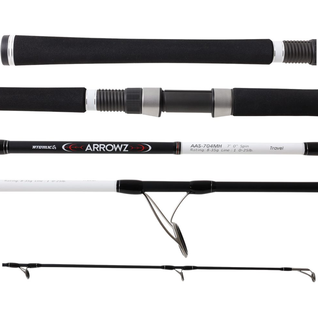 Atomic Arrows Travel Spinning Fishing Rods