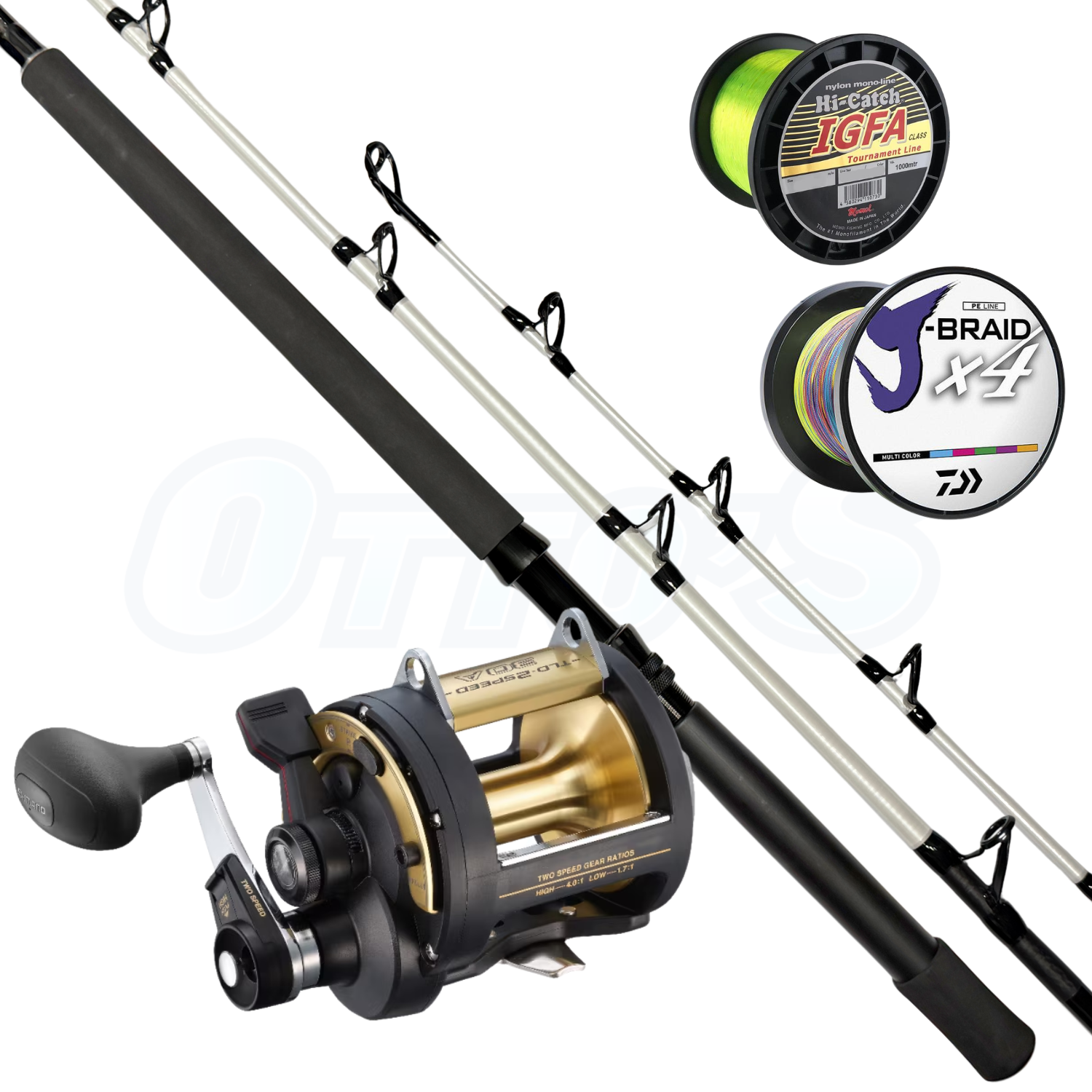 Shimano Bronzie Basher & TLD 9ft LBG Shark Fishing Combo