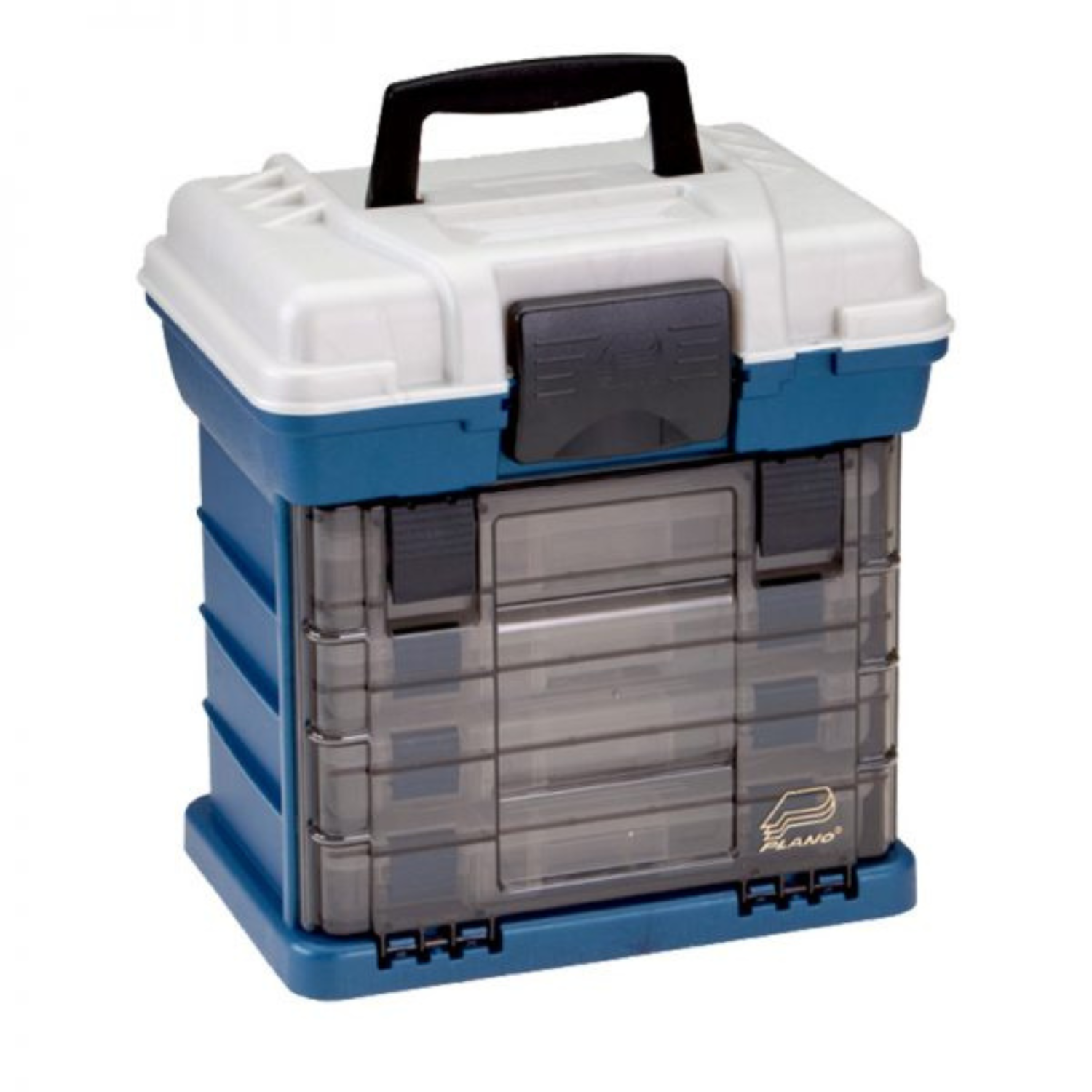 Plano 1364 4-By 3600 Rack System Tackle Box Blue & Clear
