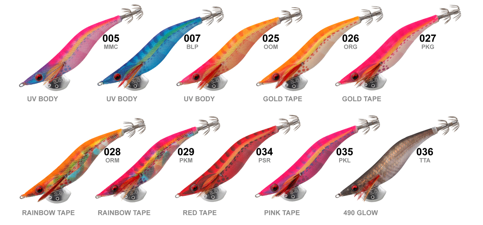 Yamashita Squid Jig EGI OH LIVE DEEP 3.5D Squid Jigs