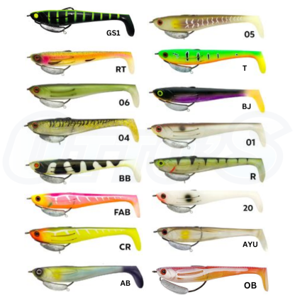 Zerek Flat Shad Pro 7inch 52g Soft Vibe Lure