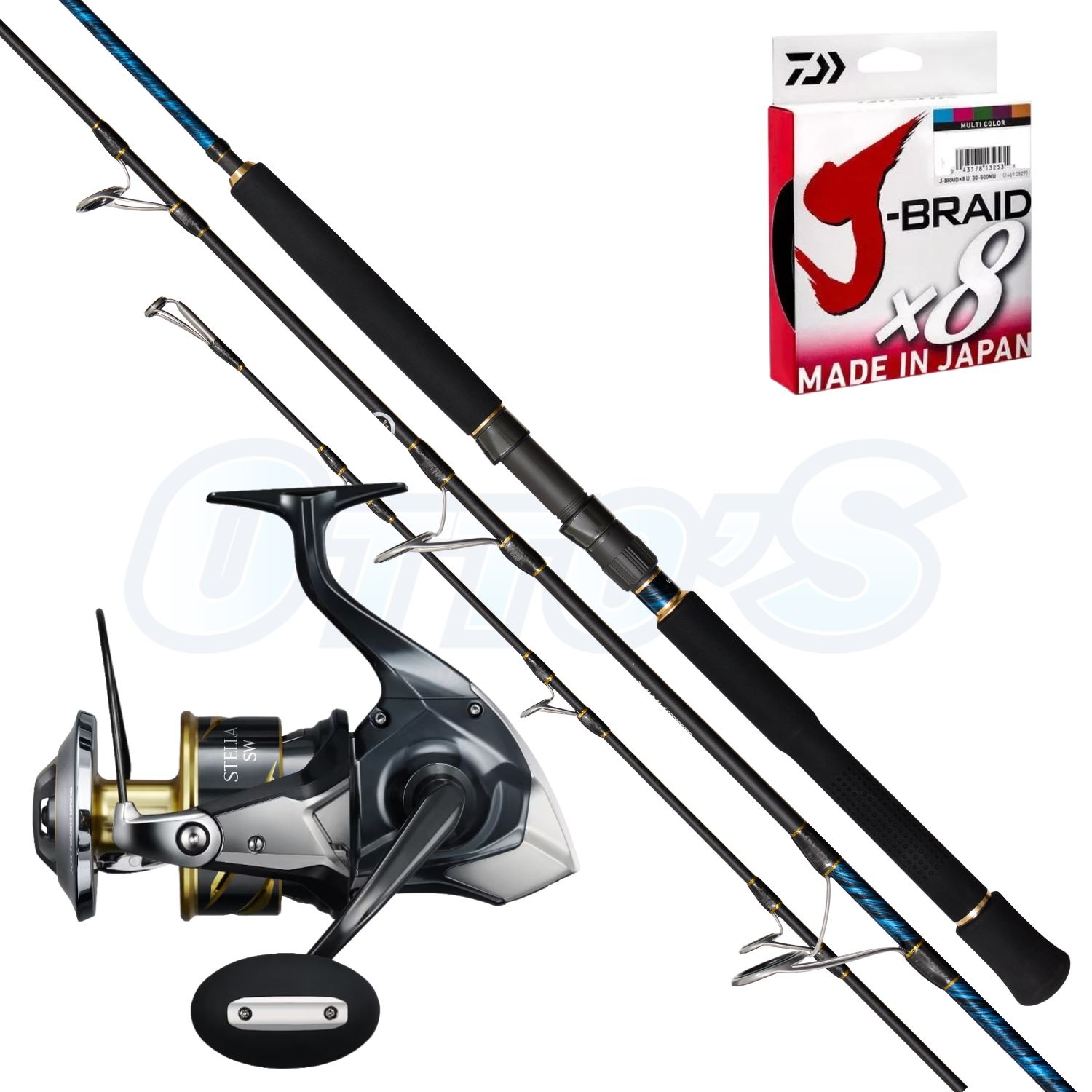 Shimano Stella & T-Curve Kingfish Heavy Live Baiting / Jigging Fishing Combo