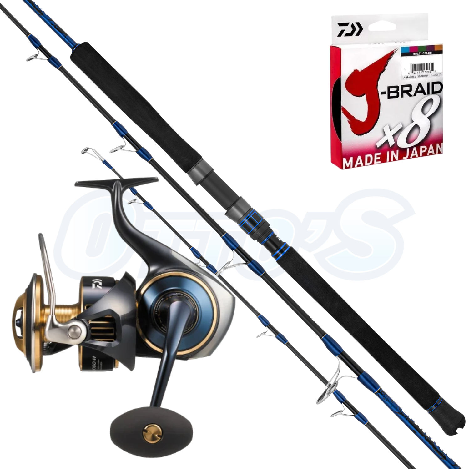 Daiwa Saltiga & Spartan PE 8 Live Baiting / Jigging Fishing Combo