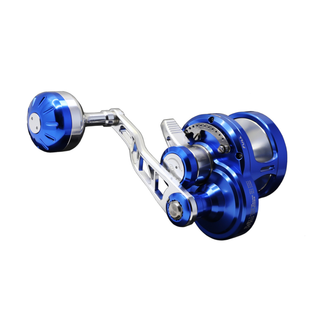 Ocean's Legacy Elementus 30 Series Electric Blue Overhead Jigging Reel