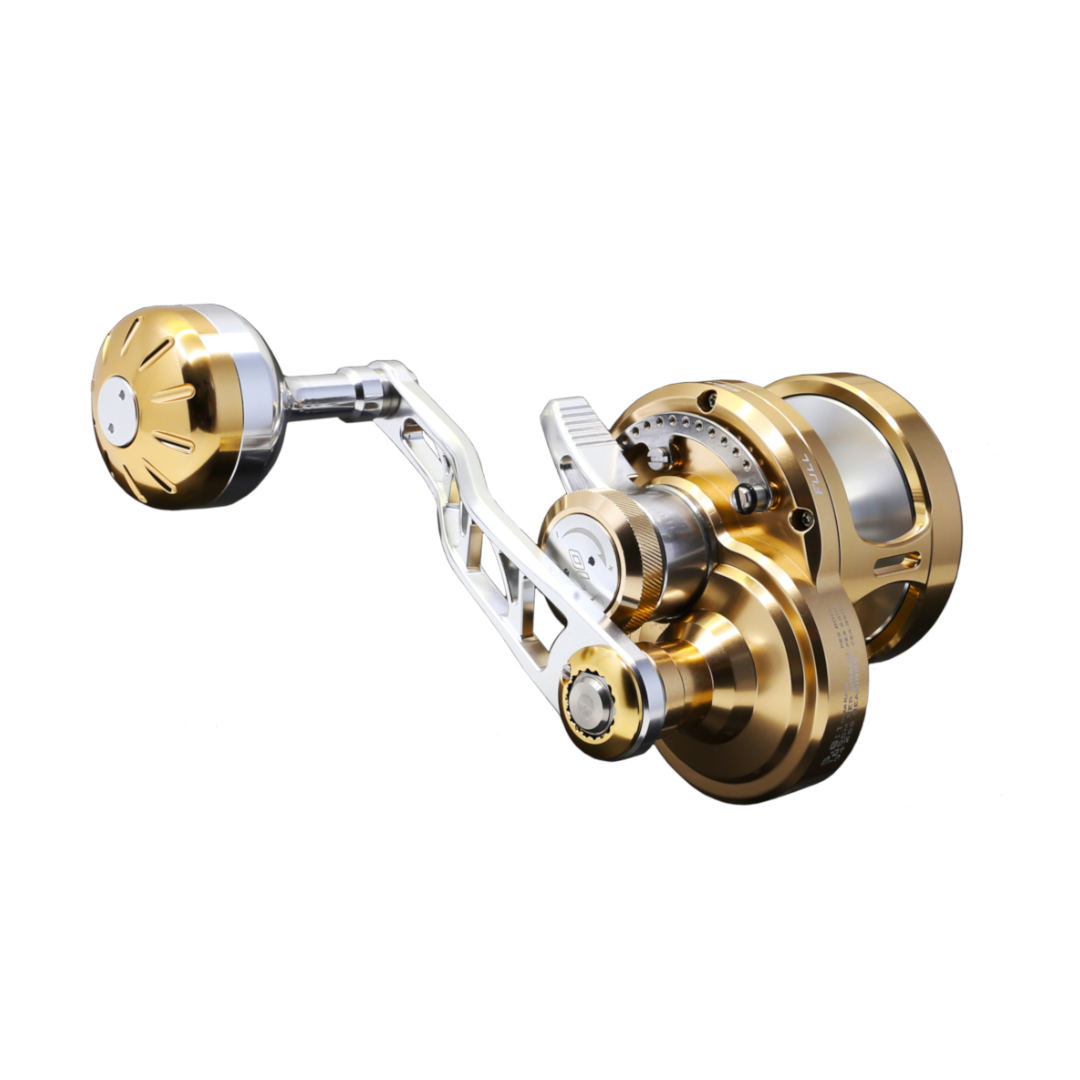 Ocean's Legacy Elementus 30 Series Titan Gold Overhead Jigging Reel