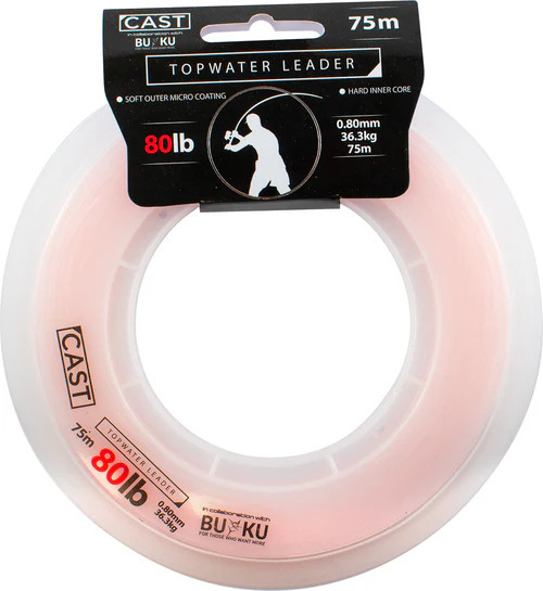 Cast Pink Topwater Leader Mono 100m Spools -Otto's  Tackle World