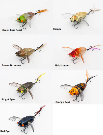 Chasebaits Ripple Cicada Soft Body Surface Fishing Lure-Otto's  Tackle World