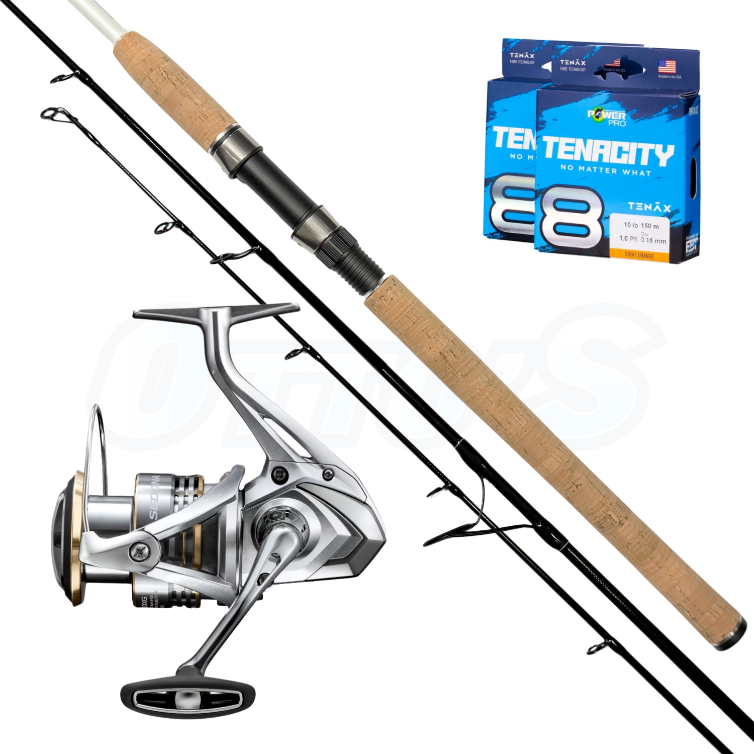 Shimano Sedona & Zentra Heavy Spinning Fishing Combo