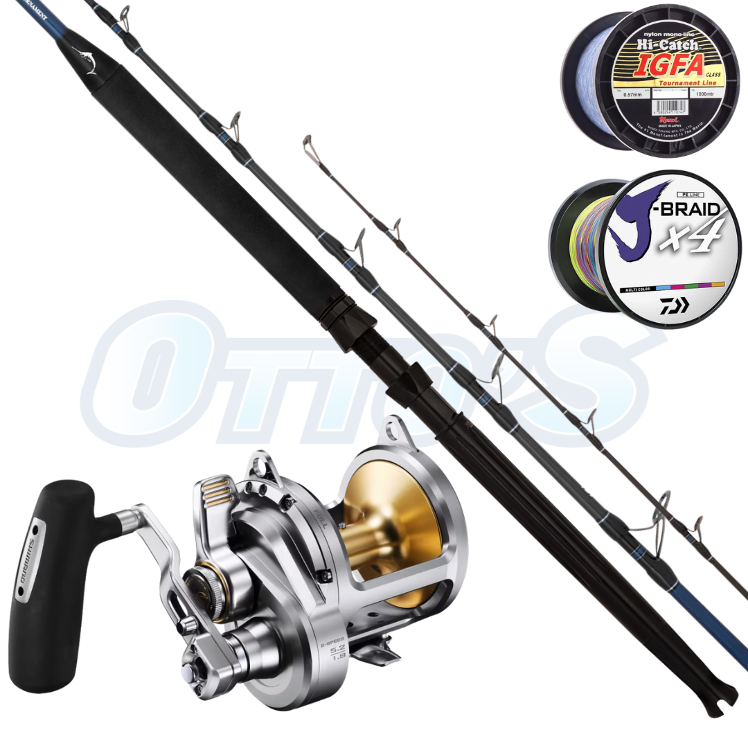 Daiwa Saltiga Tournament & Shimano Talica 2spd 24kg Gamefishing Combo