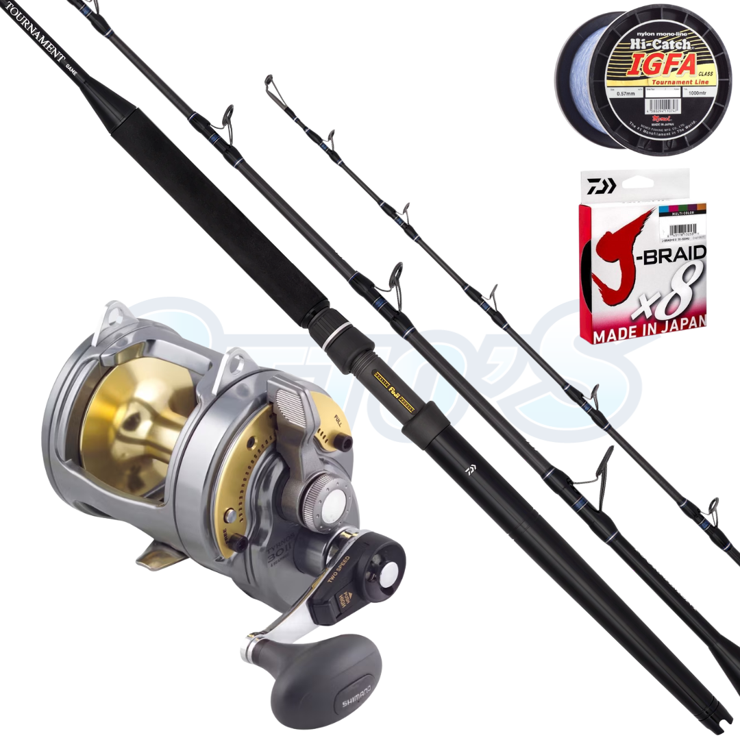Tuna and Marlin 15-24kg Trolling and Live Baiting Combo 1