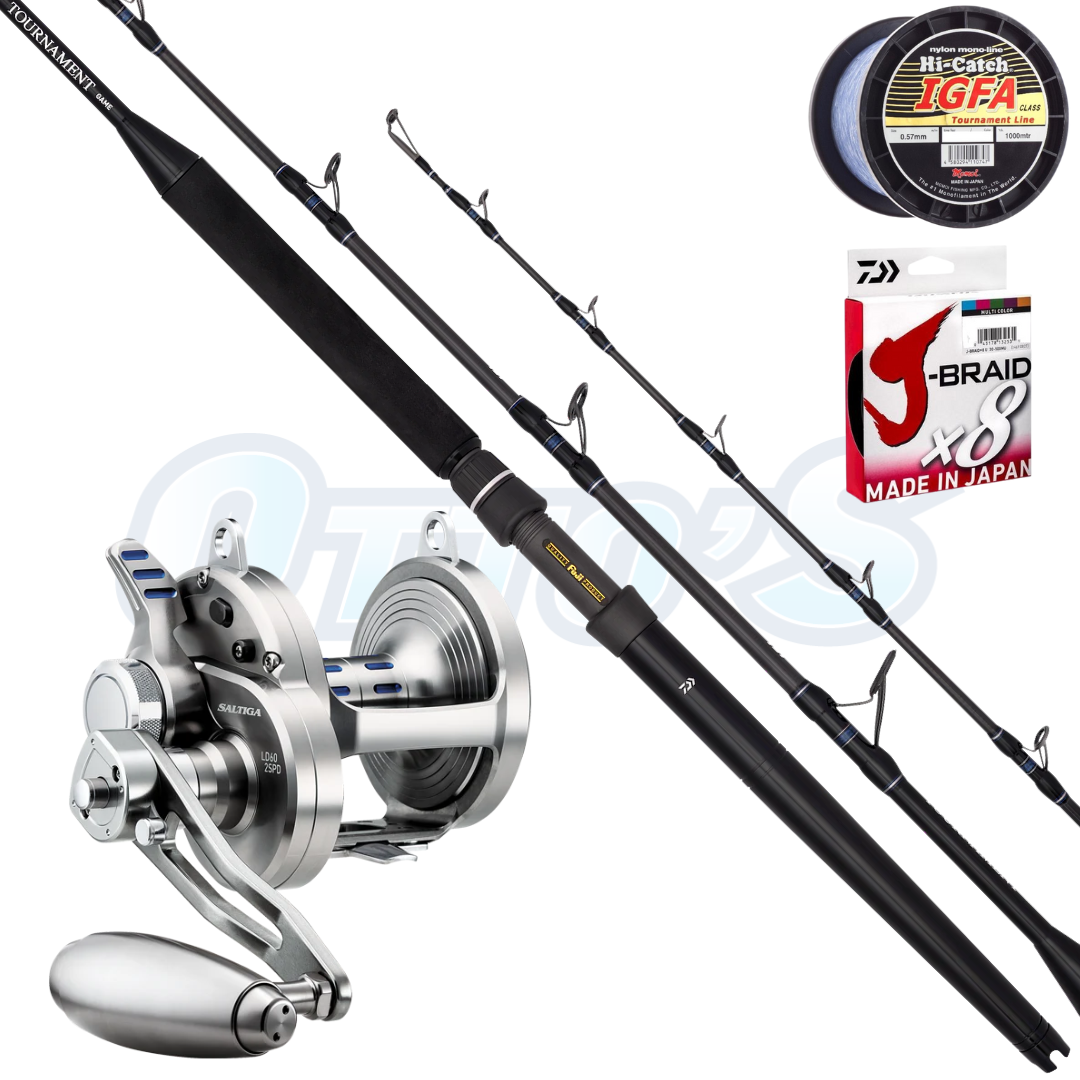 Daiwa 15kg Game Fishing Overhead Combo Saltiga LD with Saltiga Tournament Game Rod