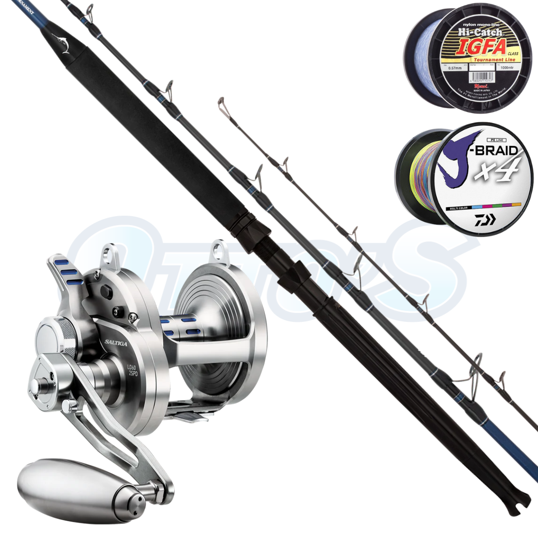Daiwa Saltiga LD & Tournament 24kg Game Fishing Combo