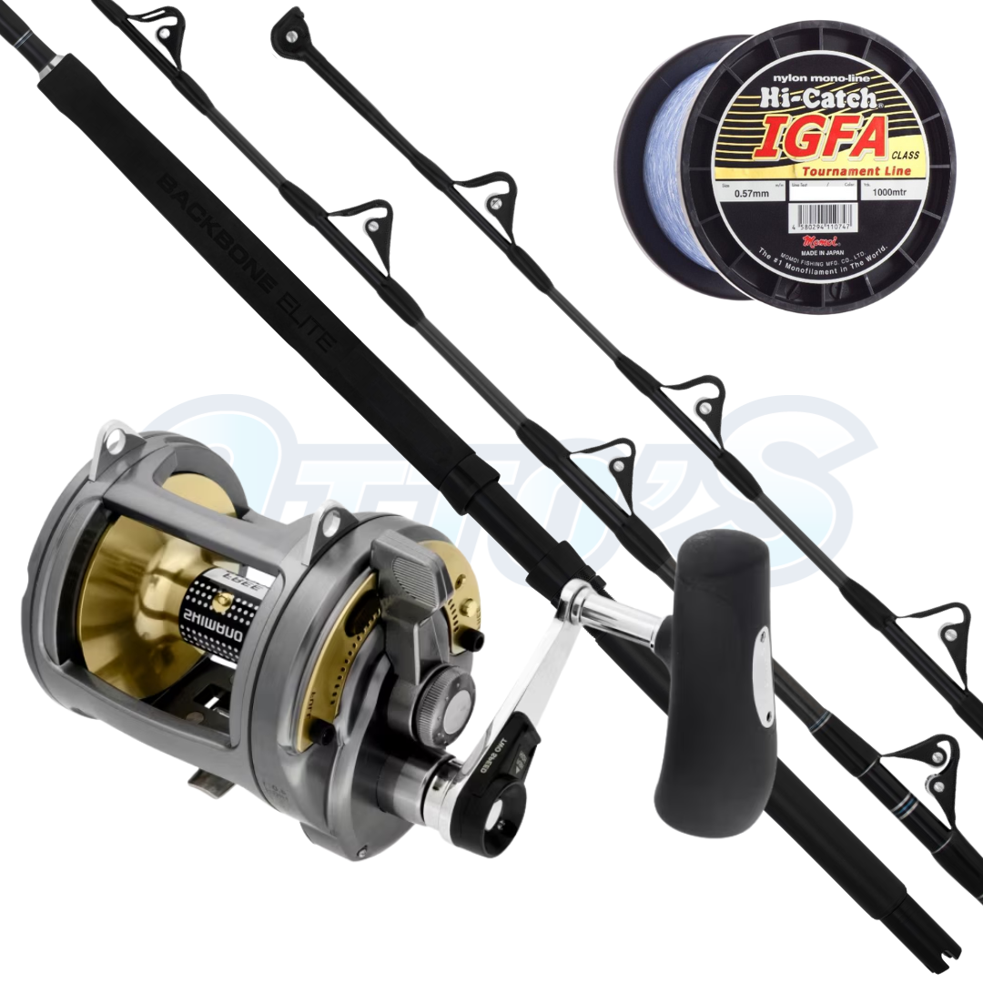 Shimano Backbone Elite & Tyrnos 24kg Game Fishing Combo 