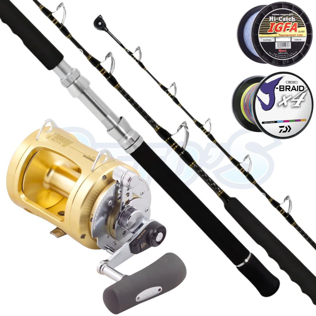 Shimano Tiagra & Speedmaster 37kg Gamefishing Combo 