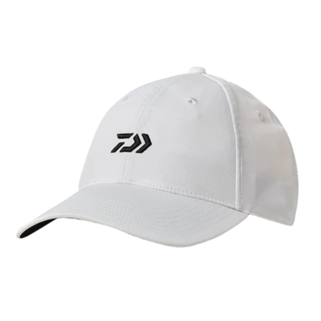 Daiwa White Curved Brim Cap
