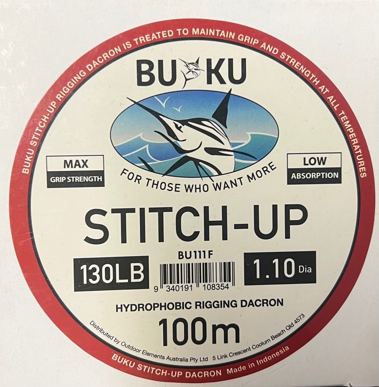 Dacron Buku Stitch Up 100m  Spools-Otto's  Tackle World