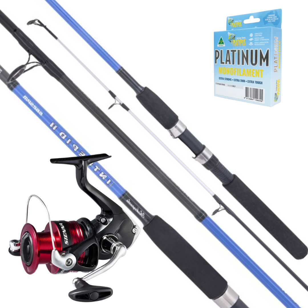 Shakespear & Shimano Sienna Light Beach Spinning Fishing Combo 
