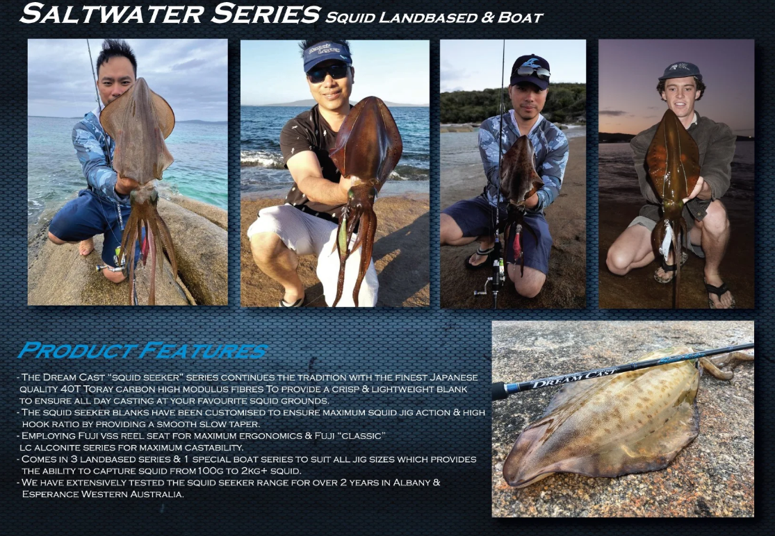 Oceans Legacy Dream Cast Squid Seeker Rods