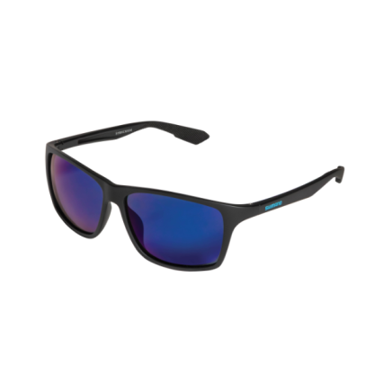 Shimano Extraction Polarised Sunglasses - Matte Black/Blue Mirror